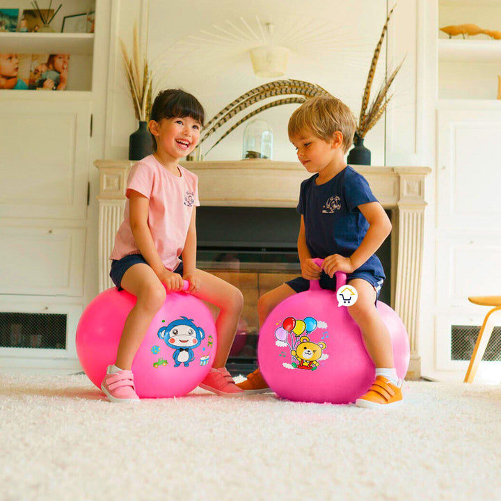 Pelota Saltarina Inflable Agarradera juguete Montable Infantil GM2201