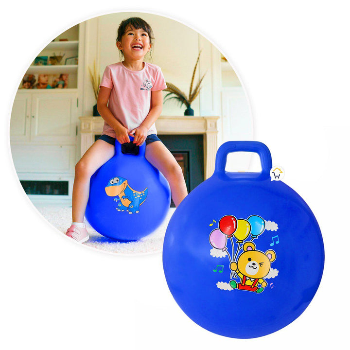 Pelota Saltarina Inflable Agarradera juguete Montable Infantil GM2201