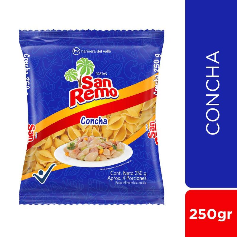 PASTA SAN REMO 250G CONCHA