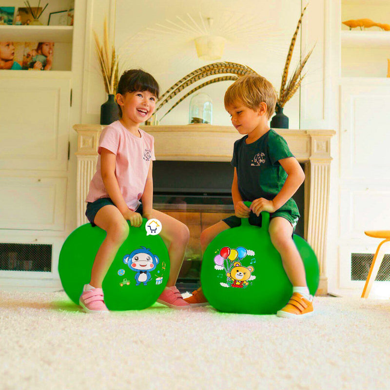 Pelota Saltarina Inflable Agarradera juguete Montable Infantil GM2201