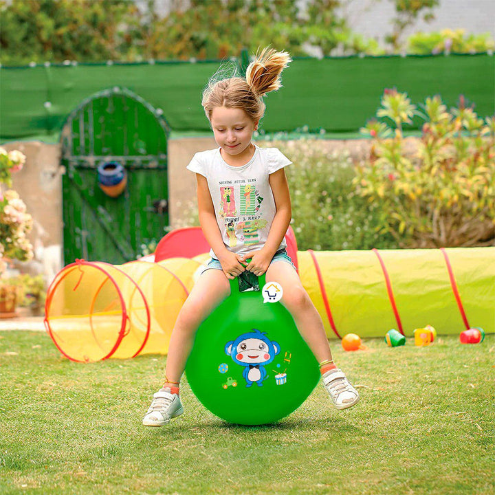 Pelota Saltarina Inflable Agarradera juguete Montable Infantil GM2201