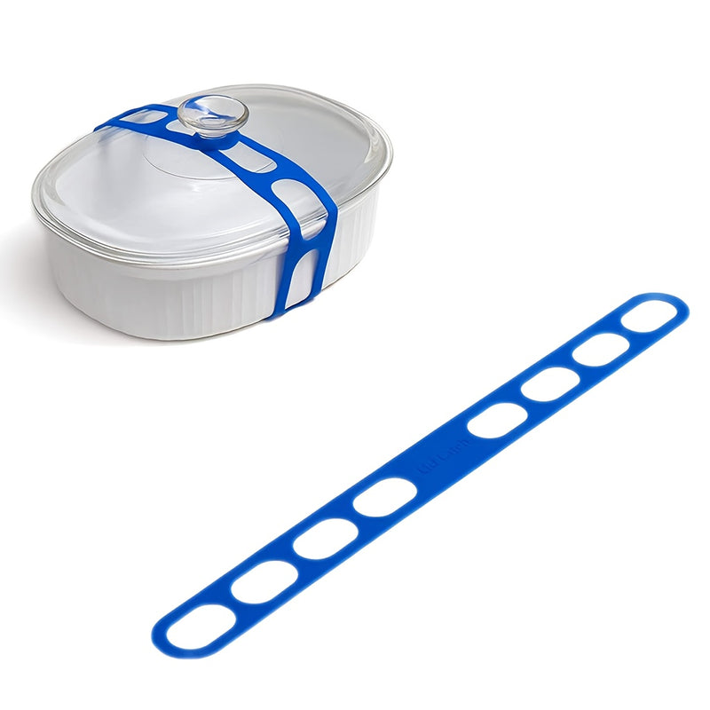Soporte de Silicona Azul para Tapas de Ollas, Evita que se Caigan las Tapa, Adecuado para Loncheras y Utensilios de Cocina, Ideal para Aficionados a la Cocción
