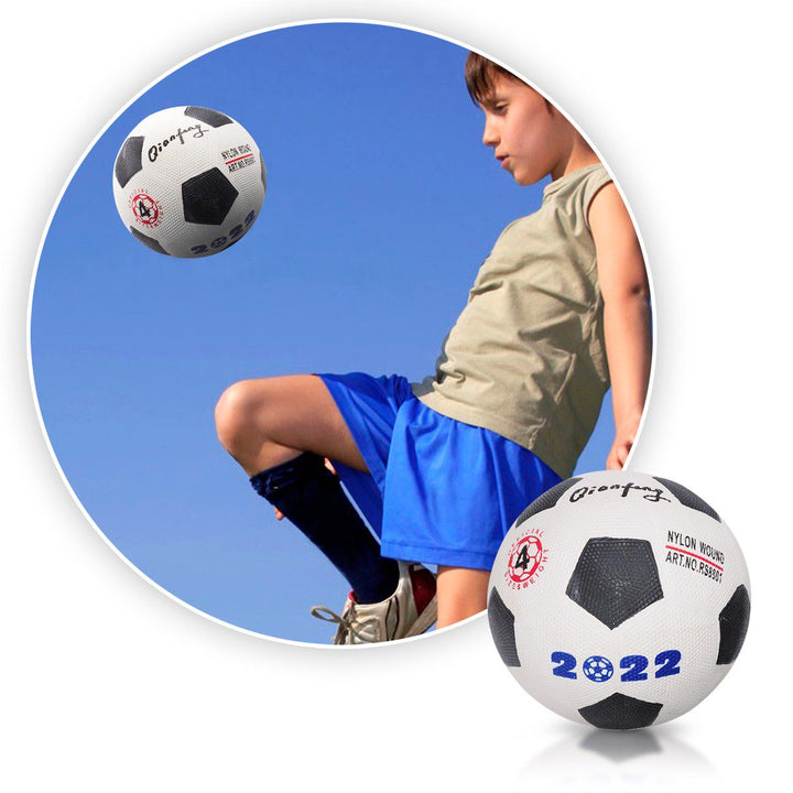 Balón Fútbol N°4 juguete Blanco Deporte Recreativo JS2202