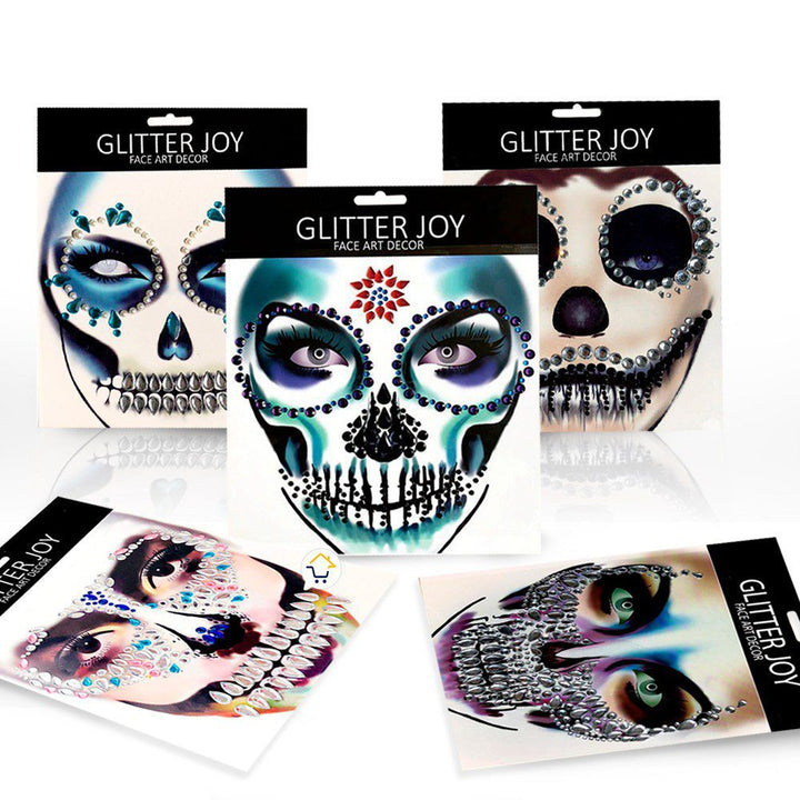 Tatuaje Temporal Piedras Faciales Maquillaje Corporal Disfraz TT02