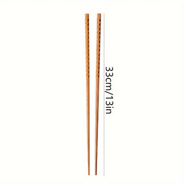 2 Piezas, Palillos Largos De Madera Para Cocinar, Palillos De Madera Reutilizables, Utilizados Para Freír Fideos, Platos De Cocina Súper Largos
