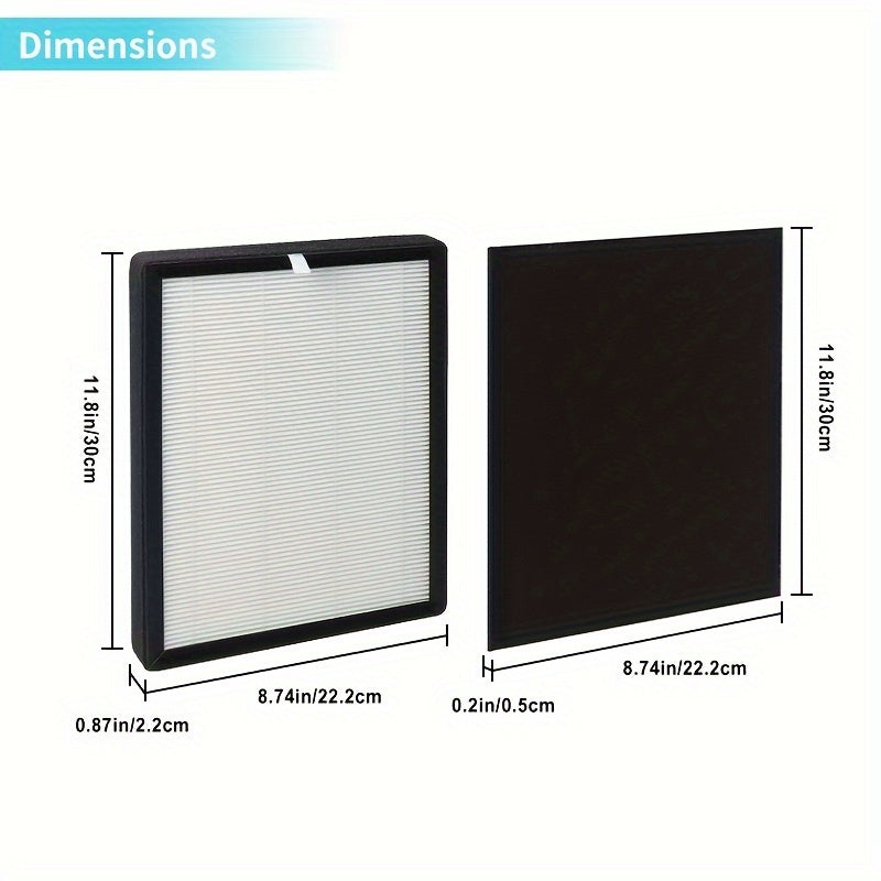 Filtros de Repuesto para Purificador de Aire TOPWELL ProHEPA 9000 - Incluye 2 H13 True HEPA y 4 Pre-filtros de Carbón Activado, Compatibles con Modelos VEVA