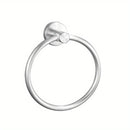 1pc Anillos De Toalla De Acero Inoxidable, Anillo De Toalla Redondo Para Baño Cocina, Toallero Montado En La Pared Barra De Toalla