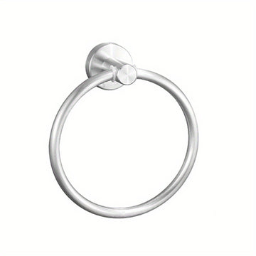 1pc Anillos De Toalla De Acero Inoxidable, Anillo De Toalla Redondo Para Baño Cocina, Toallero Montado En La Pared Barra De Toalla