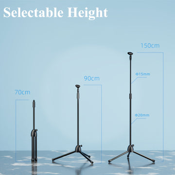 Soportes de micrófono y micrófonos con patas plegables y trípodes ideales para estudios, karaoke, shows en vivo de DJ y conferencias