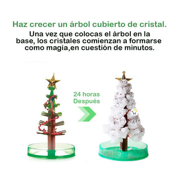Árbol De Navidad Mágico Decoración Florece Cristal ANM01