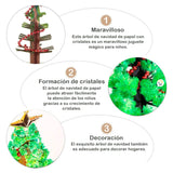 Árbol De Navidad Mágico Decoración Florece Cristal ANM01