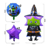 Bouquet Globos Metalizados X5 Fiesta Decoración Halloween GH01