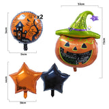 Bouquet Globos Metalizados X5 Fiesta Decoración Halloween GH01