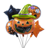 Bouquet Globos Metalizados X5 Fiesta Decoración Halloween GH01