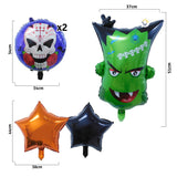 Bouquet Globos Metalizados X5 Fiesta Decoración Halloween GH01