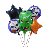 Bouquet Globos Metalizados X5 Fiesta Decoración Halloween GH01