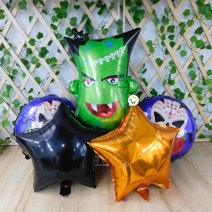 Bouquet Globos Metalizados X5 Fiesta Decoración Halloween GH01