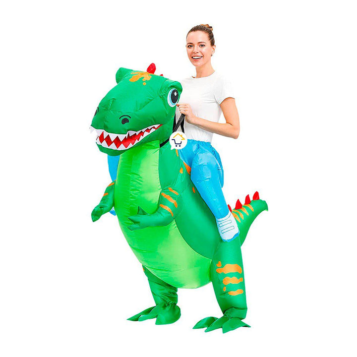 Disfraz De Dinosaurio T-rex Inflable Montable Adulto y Niño Halloween C2012