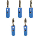 5 unidades Fijadas con Tornillos Soldadura Libre Conector de Cable de Altavoz de Plátano con Baño de Oro de 4mm Plátano de Altavoz de Linterna Fijado con Tornillos de Sujeción