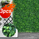 3 paquetes de paneles de césped artificial de hiedra - Pared de césped falso resistente a la radiación UV de PE, 120 cm x 60 cm, gran decoración colgante para exteriores/interiores, resistente al tiempo, para jardín, patio, hotel, Acción de Gracias, Navi