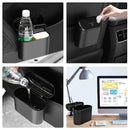 3 piezas - 1 cubo de basura + 2 rollos de bolsas de basura, caja de almacenamiento colgante para puerta lateral del coche, cubo de basura creativo mini