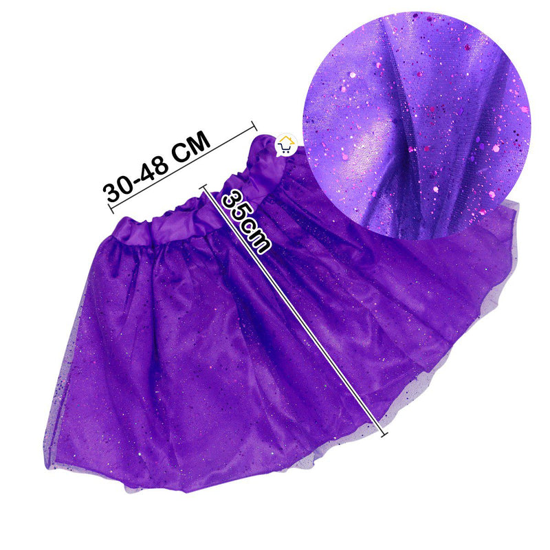 Tutú Purpurina Adulto Colores Falda Ballet Disfraz Halloween TUTU2