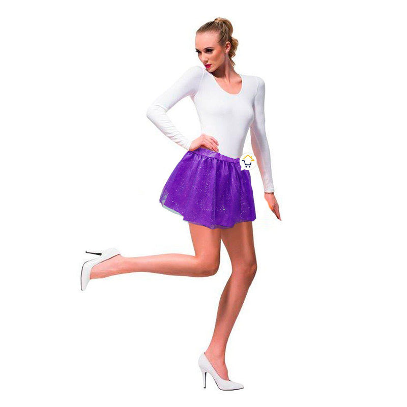 Tutú Purpurina Adulto Colores Falda Ballet Disfraz Halloween TUTU2