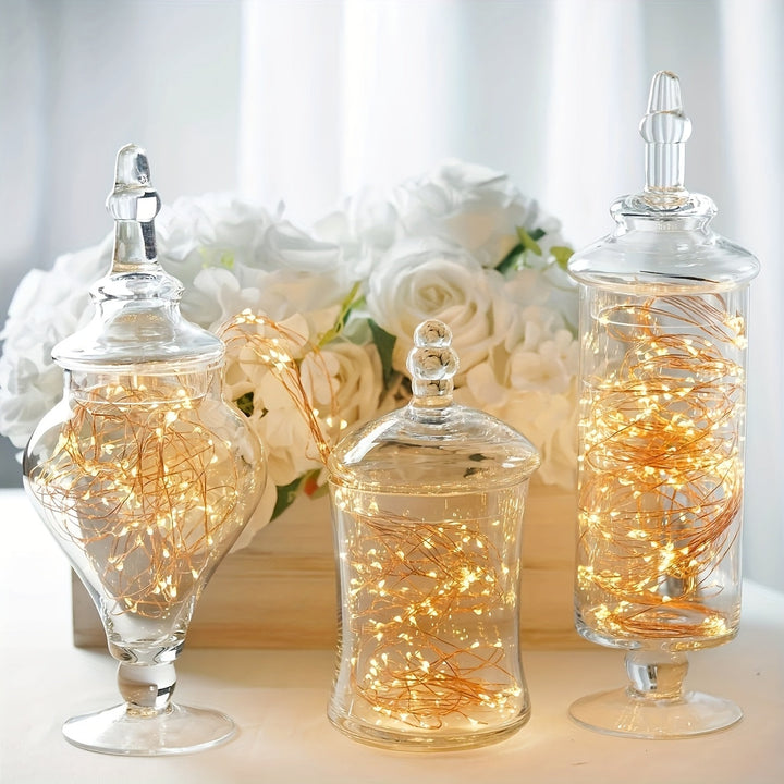 Juego de 3 Tarros de Vidrio Transparente con Tapas – Estilo Vintage Victoriano | Decoración Cottagecore para Baño, Cocina y Estantes | Contenedores Hygge Ideales para TikTok y Pinterest