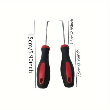 Conjunto de 2 piezas de ganchos especiales para lavadoras de pulsador, extractores de chasis, herramientas de desmontaje de limpieza y reparación de electrodomésticos, artefactos de destornillador