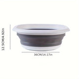 Baño de pies plegable, recipiente portátil para remojar los pies, cubo de spa de pies plegable, baño de pies portátil para dormitorios domésticos, cubo de masaje de piernas y salud