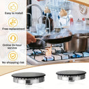 Conjunto de 4 accesorios compatibles para estufas de gas empotradas SABAF, que incluye cubiertas para los quemadores en tamaños: 1 pieza de 55 mm, 2 piezas de 75 mm y 1 pieza de 100 mm.