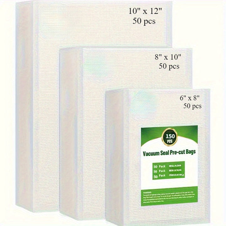 Total de 150 Bolsas para Aspiradora en Tres Tamaños Diferentes 15.24cm x 20.32cm + 20.32cm x 25.4cm + 25.4cm x 30.48cm