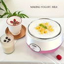 Fabricante de yogur compacto DLY con olla interior de acero inoxidable - Sin batería, enchufe estándar de EE. UU., Ideal para yogur casero y natto, 110V, capacidad de 1,5L, máquina para hacer yogur | Electrodoméstico compacto de cocina | Olla de acero in