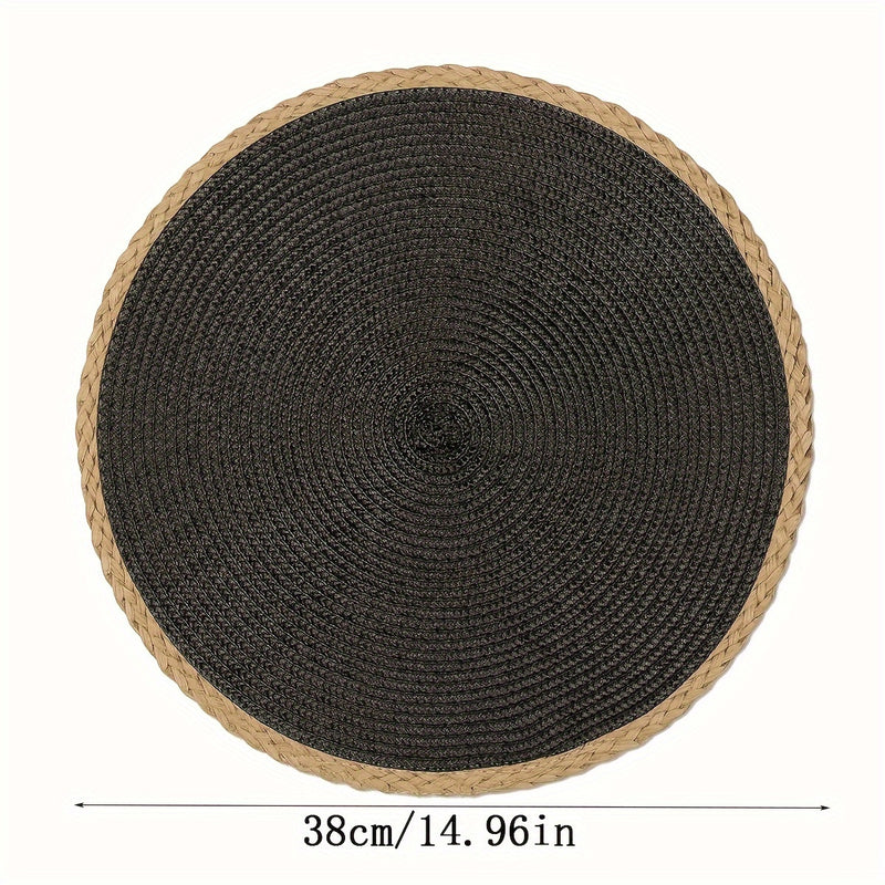 4/6 Piezas de Manteles Redondos, Temática Halloween, 15 Pulgadas Antideslizantes y Lavables para Uso en Interiores y Exteriores, Ideales para Bodas y Decoraciones de Fiestas