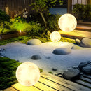 Lámpara Solar Decorativa de Jardín con Forma de Luna para Exteriores, Luz de Césped Iluminada para Jardín Cuadrado
