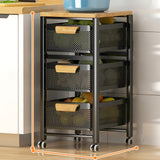 1pieza Estante de almacenamiento de varias capas, 3-4 capas ahorradoras de espacio, metal, estante deslizante, montaje en el suelo, no requiere electricidad, para dormitorio, cocina, camping al aire libre, hogar y camping todo el año, estantes de almacen