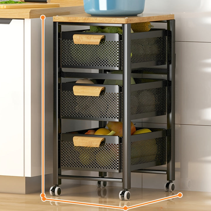 1pieza Estante de almacenamiento de varias capas, 3-4 capas ahorradoras de espacio, metal, estante deslizante, montaje en el suelo, no requiere electricidad, para dormitorio, cocina, camping al aire libre, hogar y camping todo el año, estantes de almacen