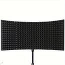 Micrófono de Estudio de Grabación Profesional, Estudio Acústico, Diseño Portátil de Tres a Cinco Puertas, Material ABS, Compatible con Interfaz XLR, Reducción de Ruido y Absorción de Sonido, Adecuado para Estudios de Grabación, Talleres de Canto y Config