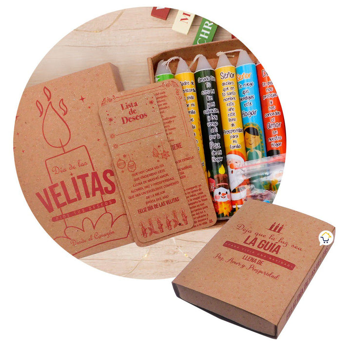 Velitas x6 Ritual Navidad Deseos KDV01