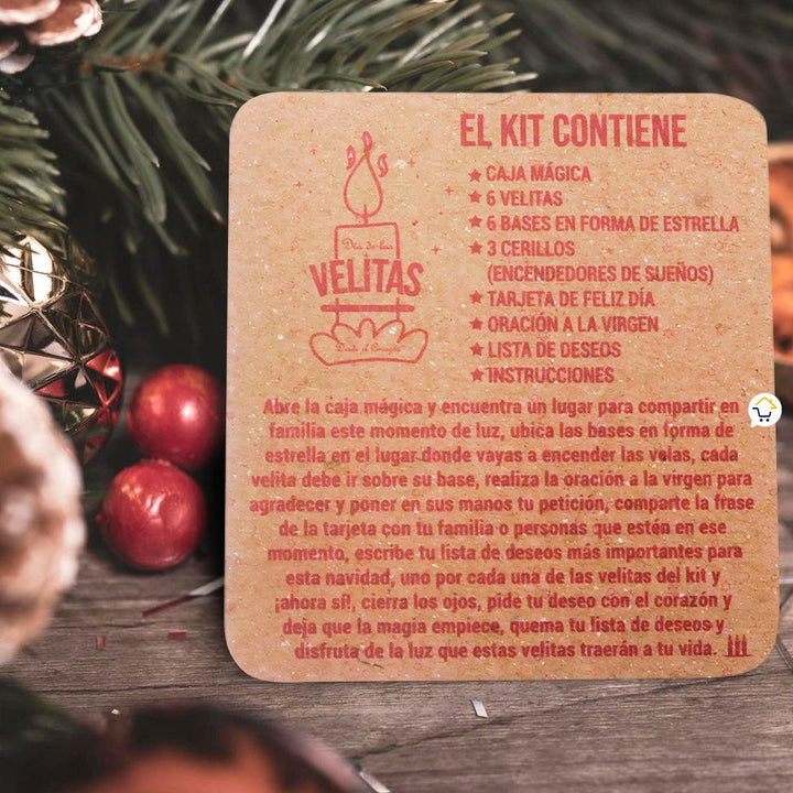 Velitas x6 Ritual Navidad Deseos KDV01