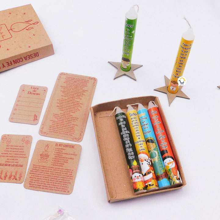 Velitas x6 Ritual Navidad Deseos KDV01