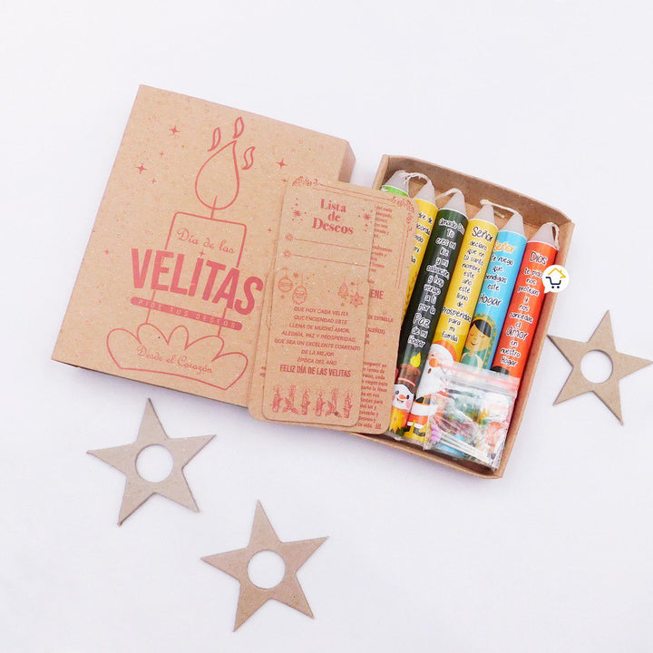 Velitas x6 Ritual Navidad Deseos KDV01