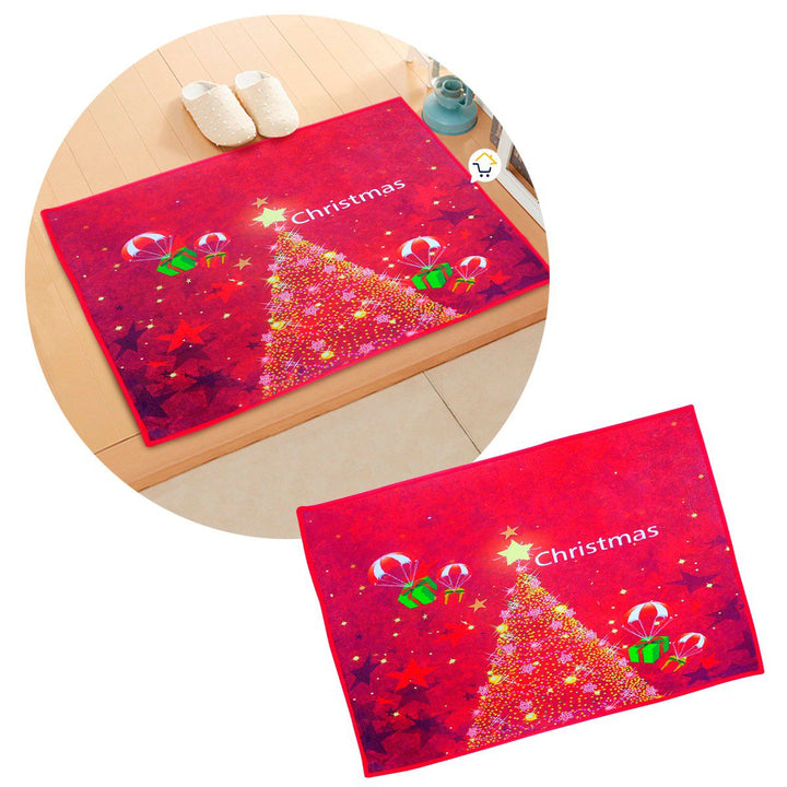 Tapete Navideño Antideslizante Multiusos Estampado Navidad FM0203
