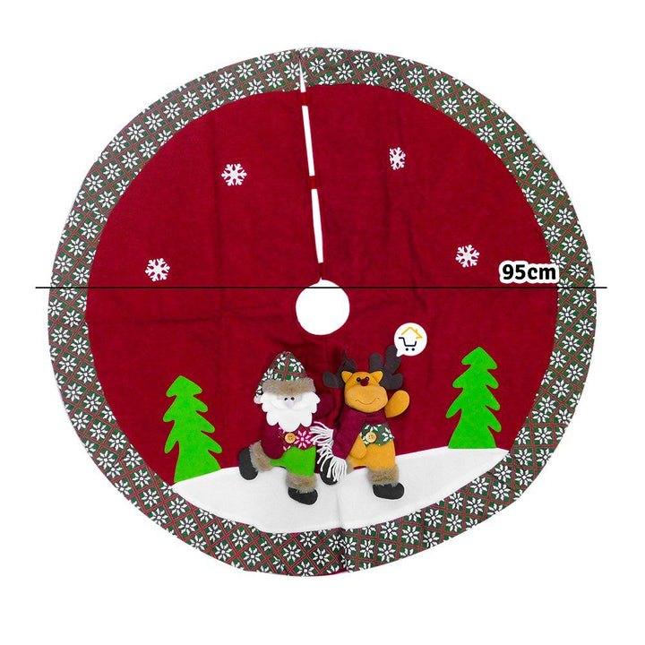 Pie De Árbol Falda Navideño Decoración Tapete FM001