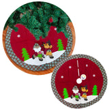 Pie De Árbol Falda Navideño Decoración Tapete FM001