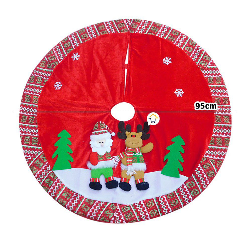 Pie De Árbol Falda Navideño Decoración Tapete FM001