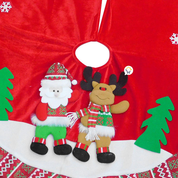 Pie De Árbol Falda Navideño Decoración Tapete FM001