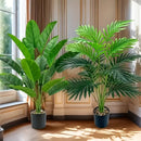 Dos Árboles Artificiales en Colores Atractivos, Plantas Artificiales Resistentes a los Rayos UV Adecuadas para Decoraciones de Primavera / Verano y Día de San Valentín, Hogar, Jardín, Patio y Porche Deco Jardín de Balcón - Plástico, Sin Contenedores