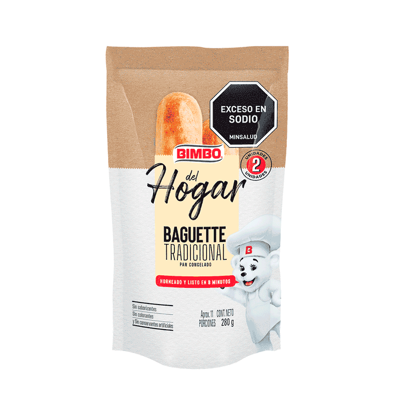 PAN BAGUETTE 280G TRADICIONAL BIMBO
