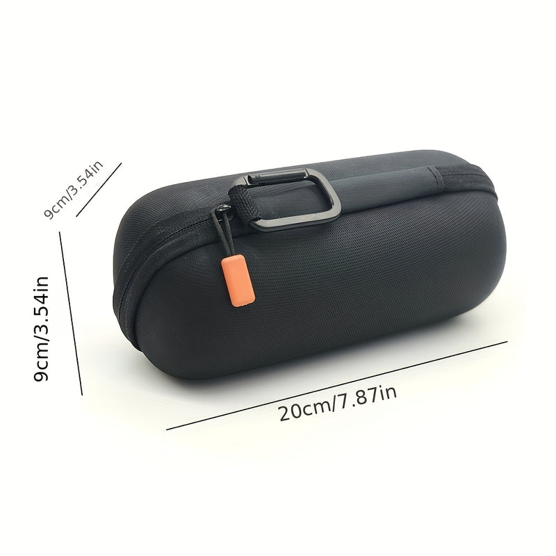 1 Pieza para for jbl Flip 3/4/5/6, Estuche de Altavoz de EVA - Bolsa de Transporte Protectora Resistente a Golpes con Asa, Bolsa de Almacenamiento Portátil para Exteriores, Negro, Cierre con Cremallera Seguro, Material de EVA Duradero, Estuche de Almacen